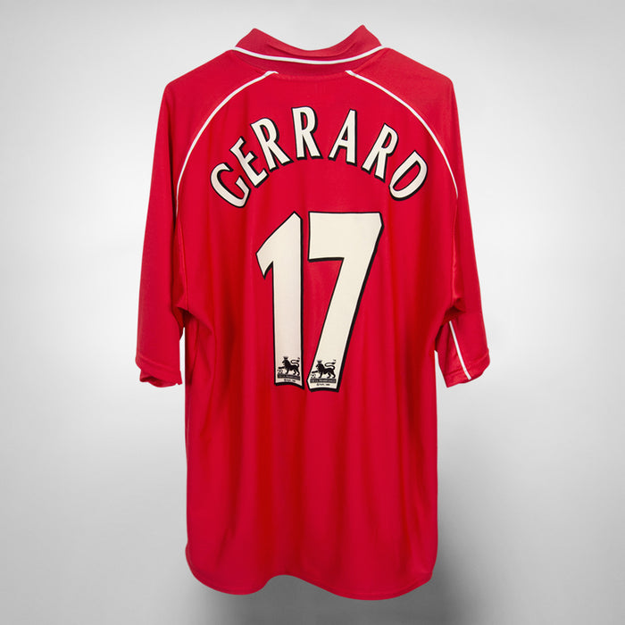 2000-2001 Liverpool Reebok Home Shirt #17 Steven Gerrard - Marketplace