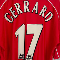 2000-2001 Liverpool Reebok Home Shirt #17 Steven Gerrard - Marketplace