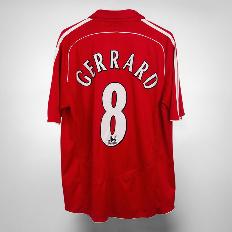 2006-2008 Liverpool Adidas Home Shirt #8 Steven Gerrard - Marketplace