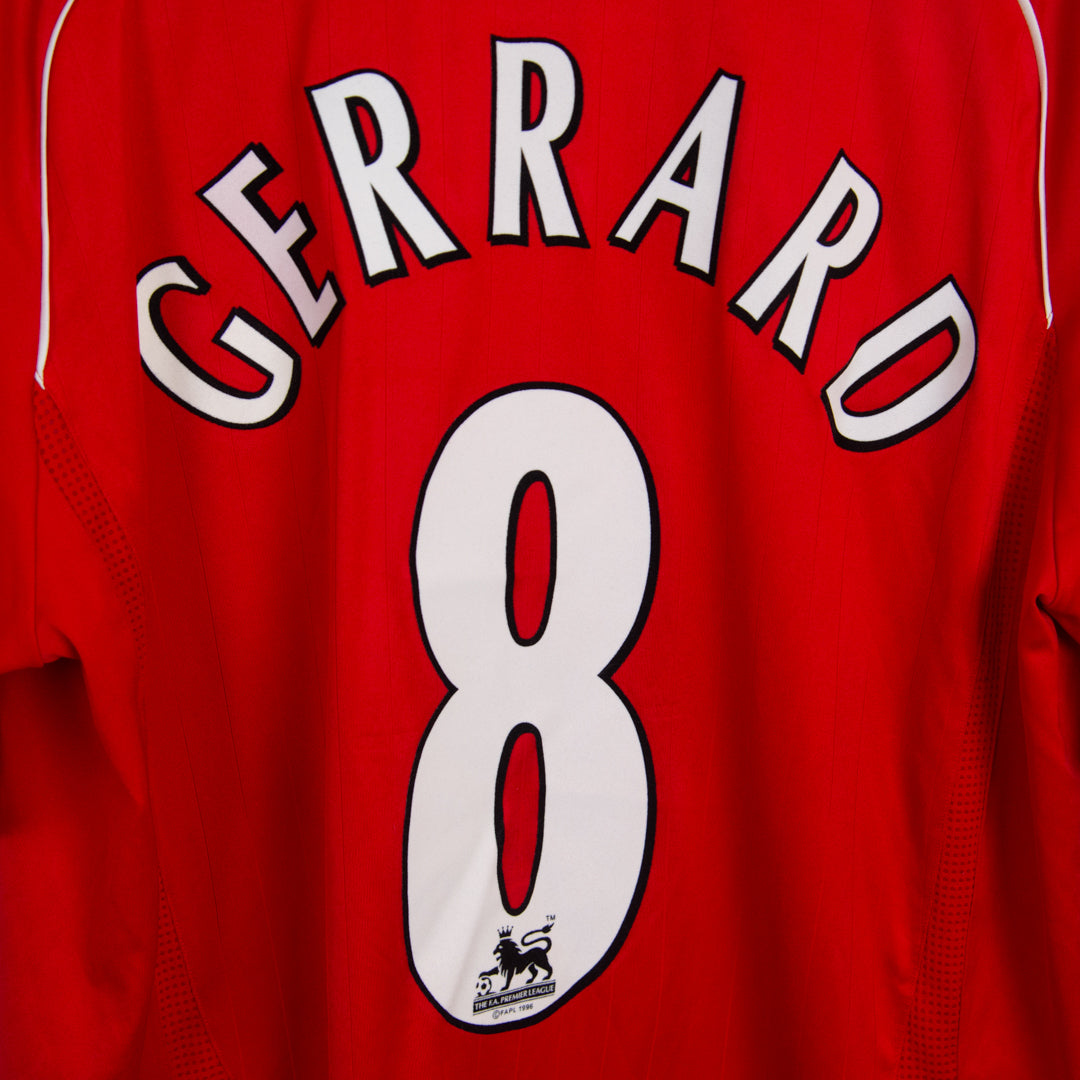 2006-2008 Liverpool Adidas Home Shirt #8 Steven Gerrard - Marketplace