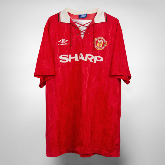 1993-1994 Manchester United Umbro Home Shirt - Marketplace