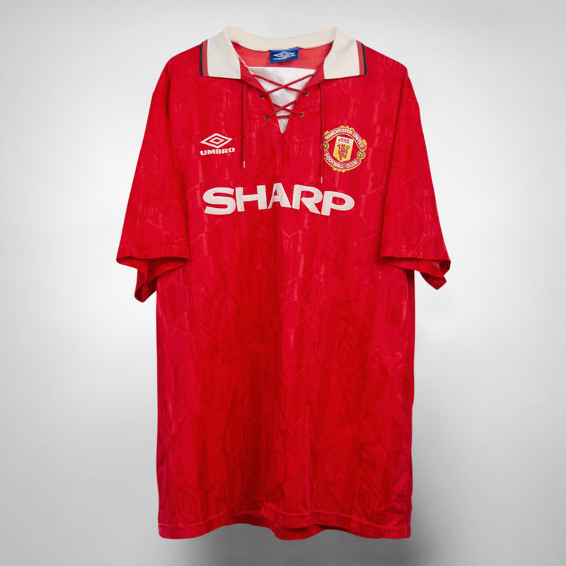 1993-1994 Manchester United Umbro Home Shirt - Marketplace