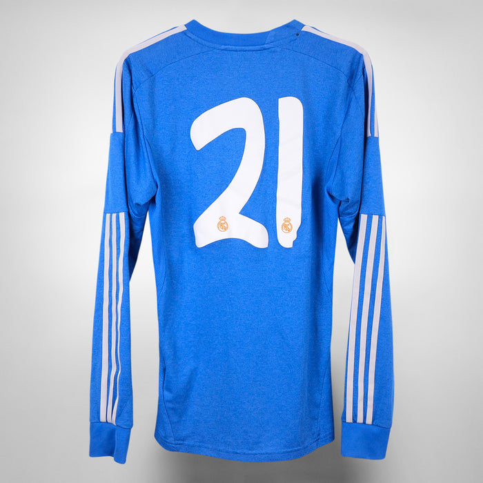 2013-2014 Real Madrid Adidas Match Issue Long Sleeve Shirt #21 Jose Callejon - Marketplace