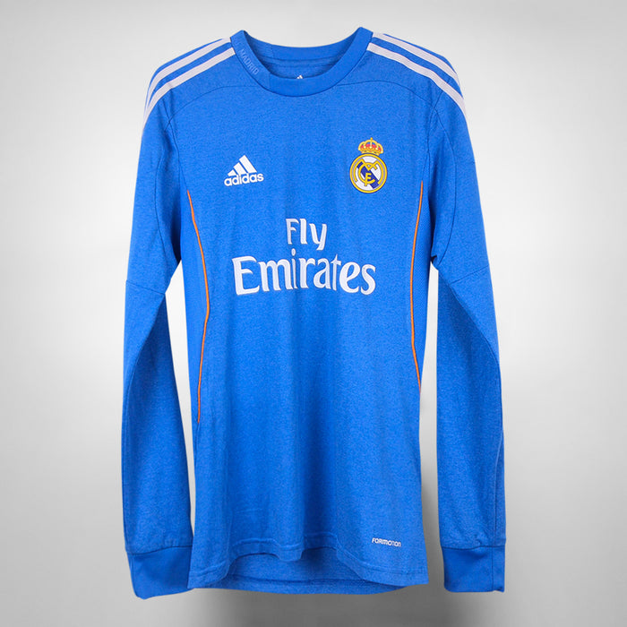 2013-2014 Real Madrid Adidas Match Issue Long Sleeve Shirt #21 Jose Callejon - Marketplace