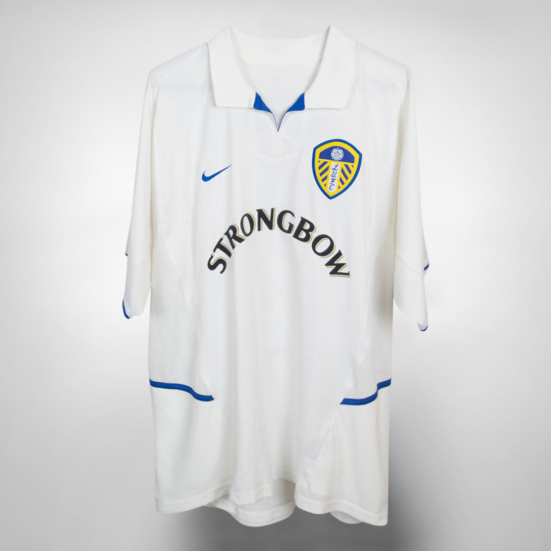 2002-2003 Leeds United Nike Home Shirt #9 Mark Viduka