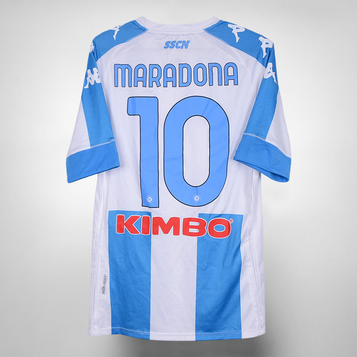 2020-2021 Napoli Player Spec BNWT Kappa Fourth Shirt #10 Diego Maradona - Marketplace