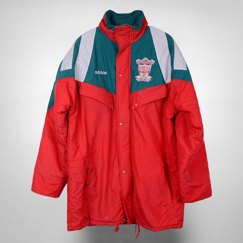 1992-1993 Liverpool Adidas Centenary Bench Coat - Marketplace
