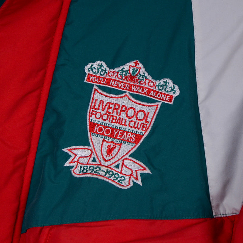 1992-1993 Liverpool Adidas Centenary Bench Coat - Marketplace