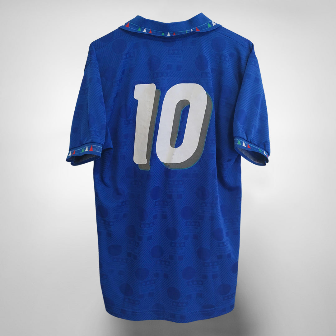 1994 Italy Diadora Home Shirt #10 Roberto Baggio