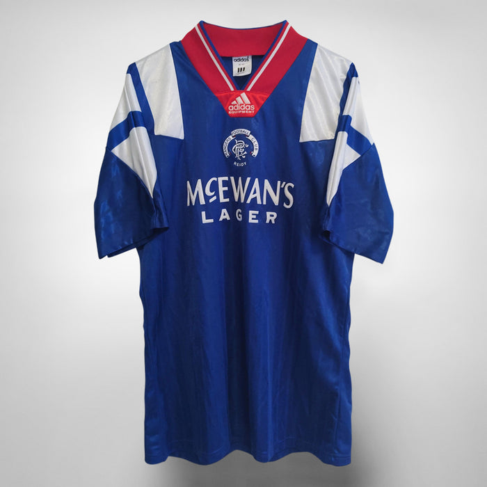 1992-1994 Rangers Adidas Home Shirt - Marketplace