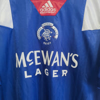 1992-1994 Rangers Adidas Home Shirt - Marketplace