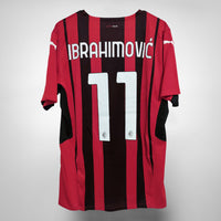 2021-2022 AC Milan Puma Player Spec Home Shirt #11 Ibrahimovic - Marketplace