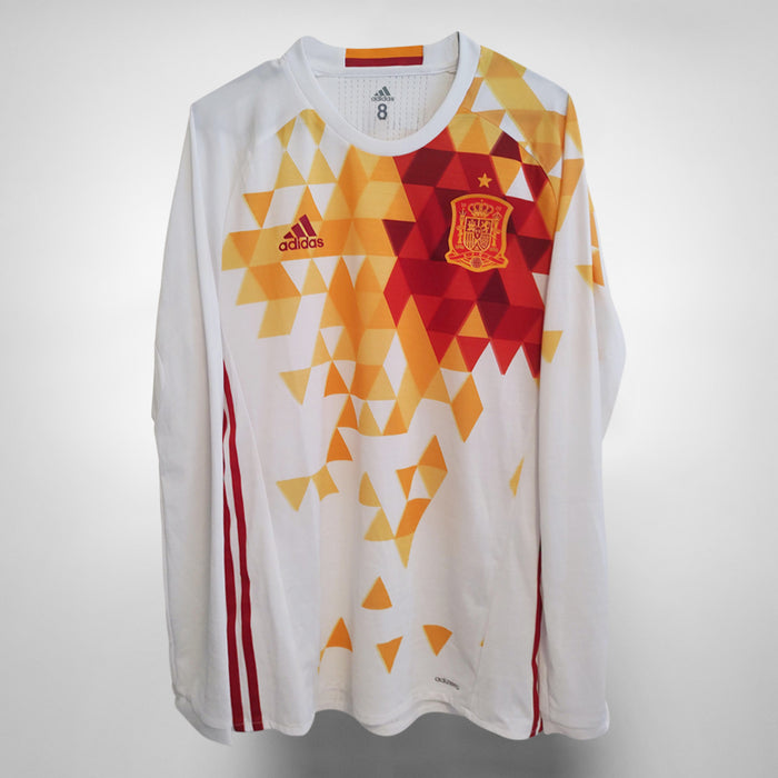 2016-2017 Spain Adidas Player Spec Long Sleeve Away Shirt - Marketplace