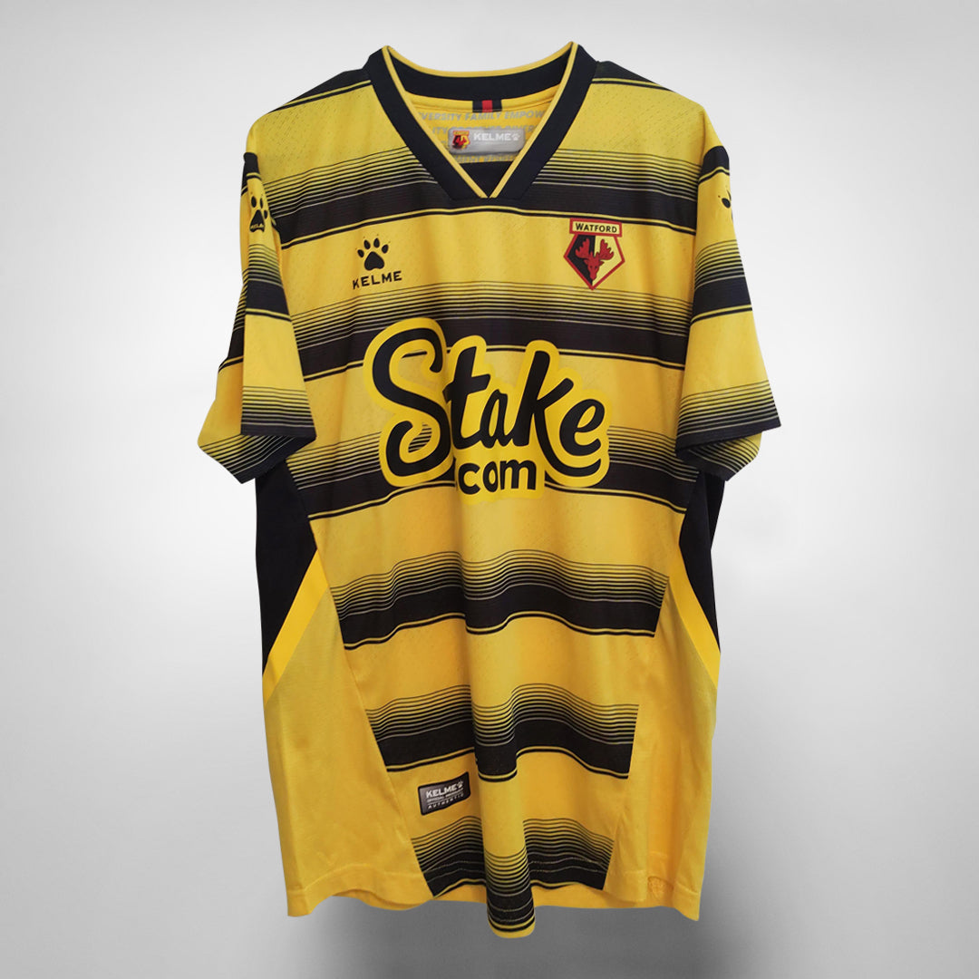 2021-2022 Watford Kelme Home Shirt #25 Dennis - Marketplace