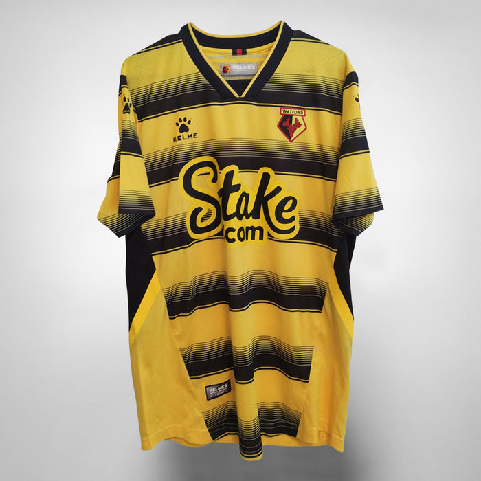 2021-2022 Watford Kelme Home Shirt #25 Dennis - Marketplace