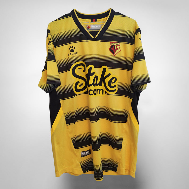 2021-2022 Watford Kelme Home Shirt #25 Dennis - Marketplace