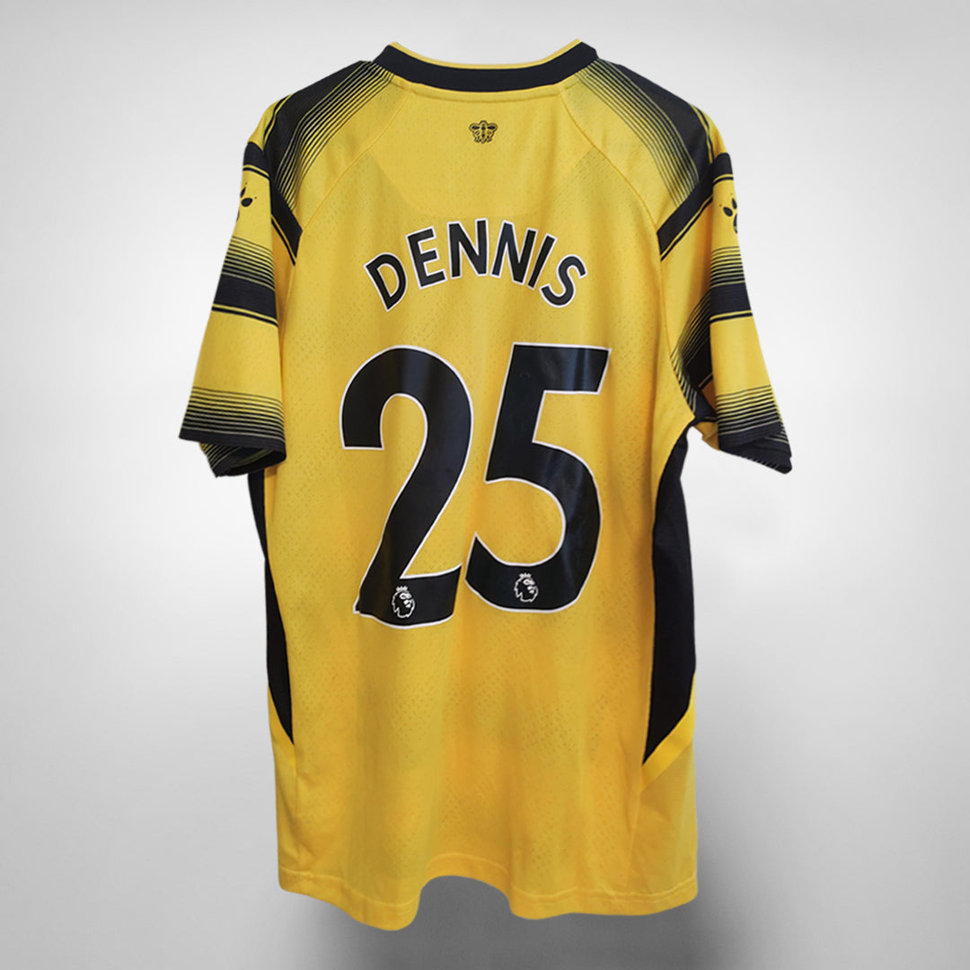 2021-2022 Watford Kelme Home Shirt #25 Dennis - Marketplace