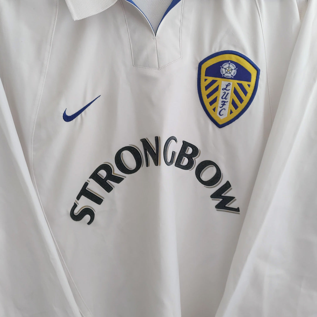 2002-2003 Leeds United Nike Long Sleeve Home Shirt - Marketplace