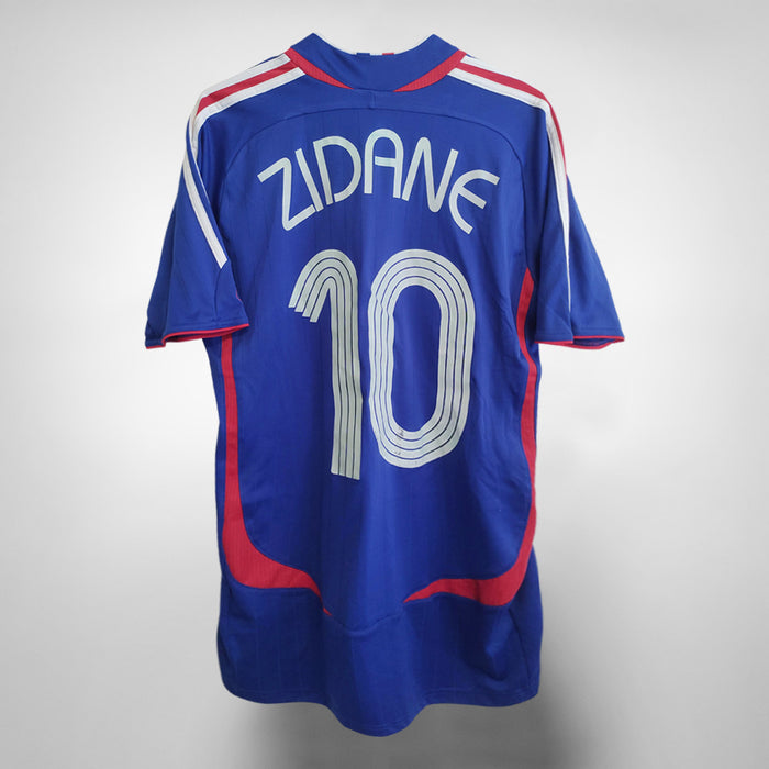 2006-2008 France Adidas Home Shirt #10 Zidane- Marketplace