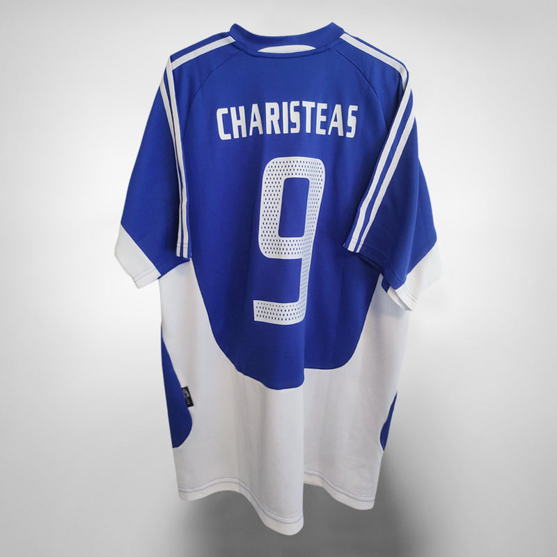 2004-2005 Greece Adidas Home Shirt #9 Charisteas - Marketplace