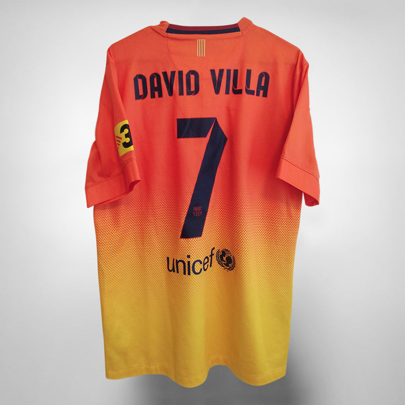 2012-2013 Barcelona Nike Away Shirt #7 David Villa - Marketplace