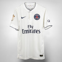 2014-2015 PSG Paris Saint-Germain Nike Away Match Issue Shirt #22 Lavezzi