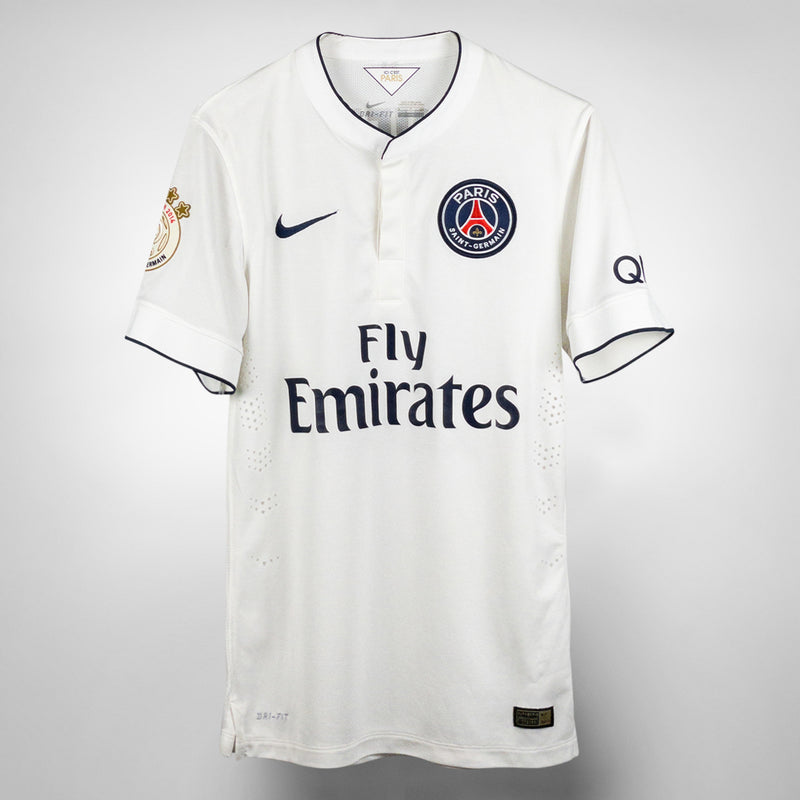 2014-2015 PSG Paris Saint-Germain Nike Away Match Issue Shirt #22 Lavezzi