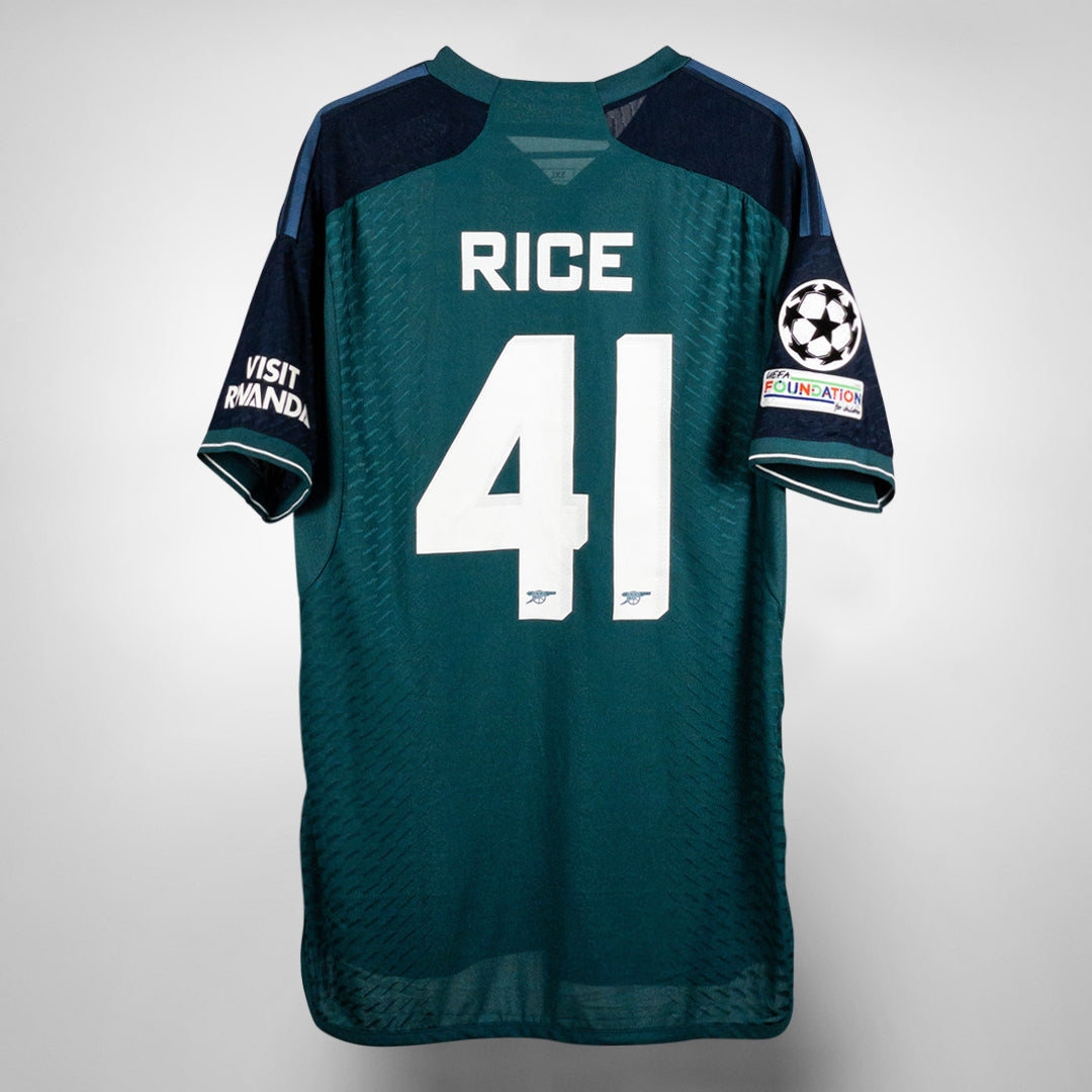 2023-2024 Arsenal Adidas UCL Third Shirt #41 Rice