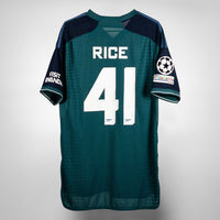 2023-2024 Arsenal Adidas UCL Third Shirt #41 Rice