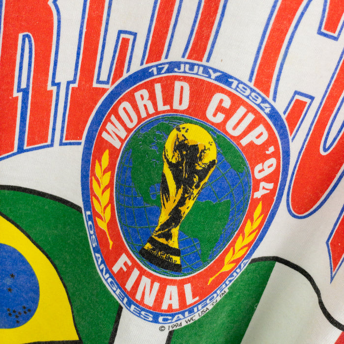 1994 World Cup Final Brazil vs Italy Graphic Shirt White