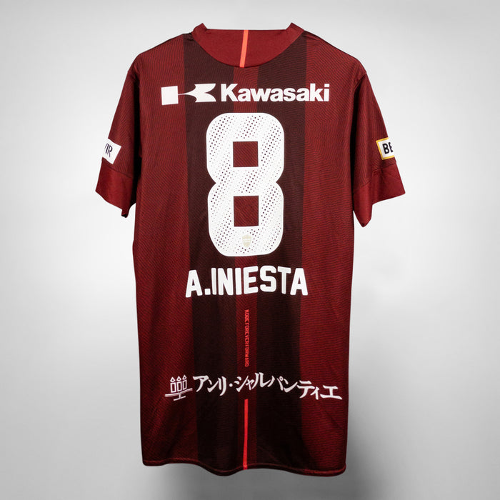 2019 Vissel Kobe Asics Home Shirt #8 Andres Iniesta