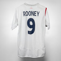 2005-2007 England Umbro Home Shirt #9 Rooney