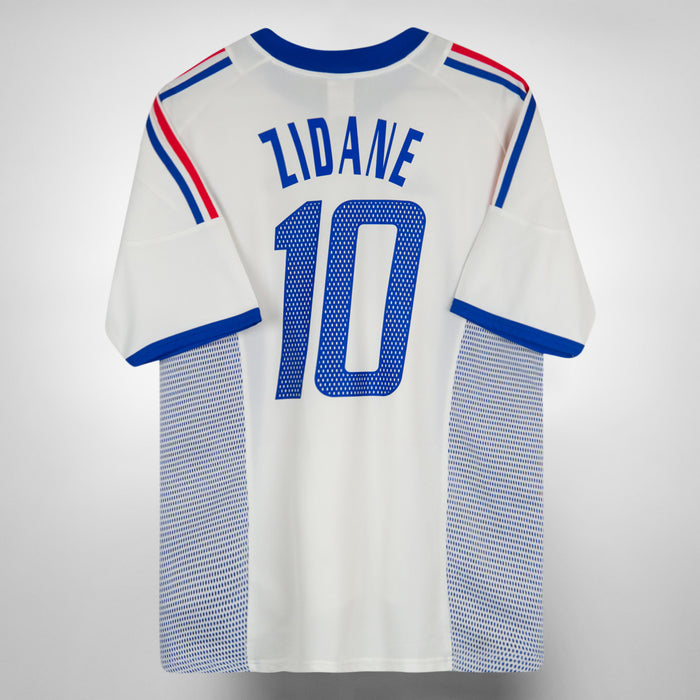 2002-2004 France Adidas Away Shirt #10 Zinedine Zidane