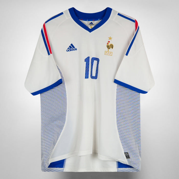 2002-2004 France Adidas Away Shirt #10 Zinedine Zidane
