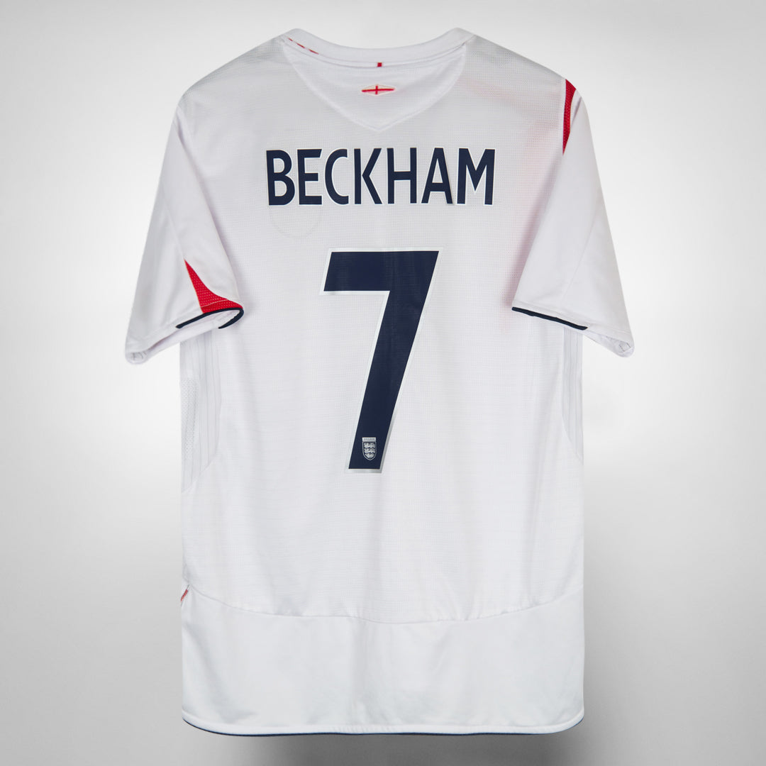 2005-2007 England Umbro Home Shirt #7 David Beckham
