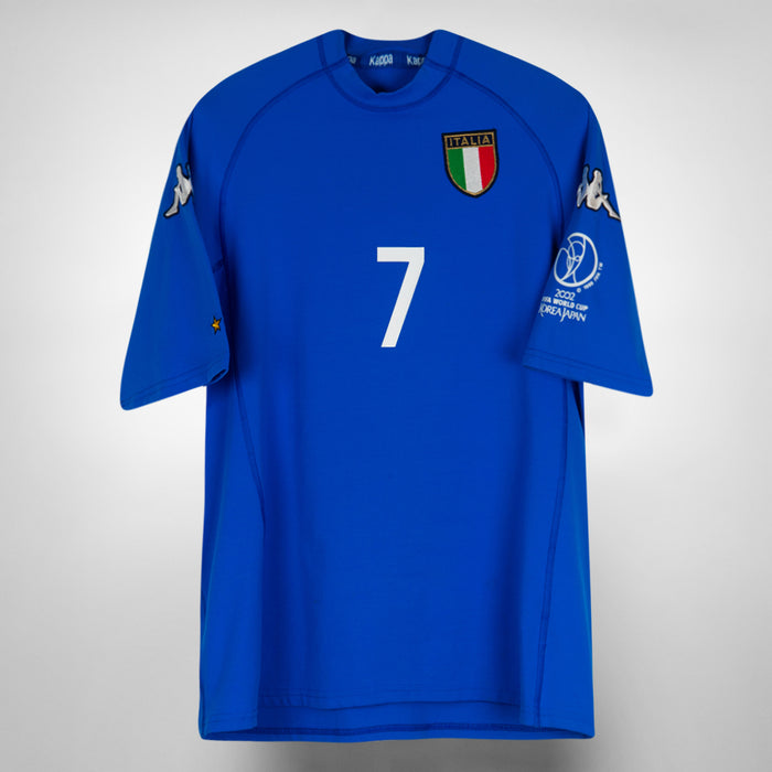 2000-2002 Italy Kappa Home Shirt #7 Alessandro Del Piero