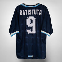 1999-2000 Argentina Reebok Away #9 Gabriel Batistuta