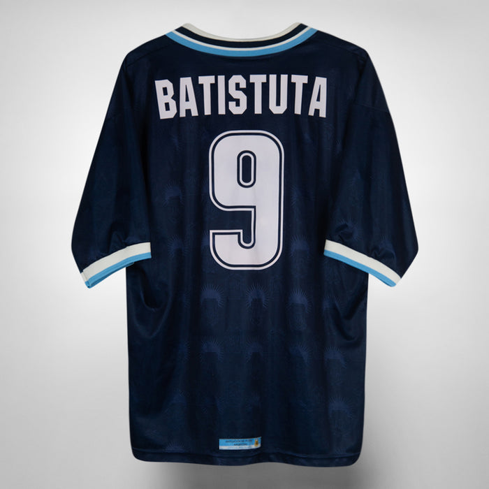 1999-2000 Argentina Reebok Away #9 Gabriel Batistuta