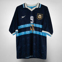 1999-2000 Argentina Reebok Away #9 Gabriel Batistuta
