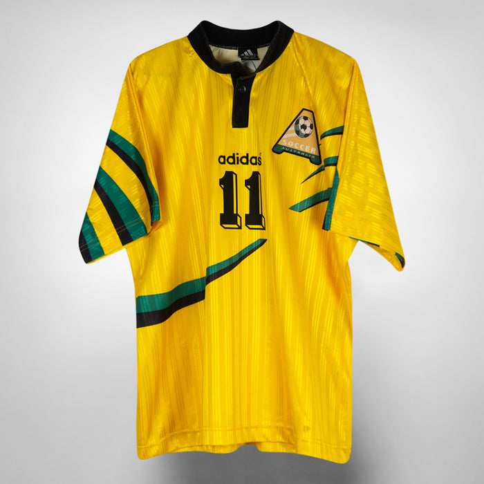 1996-1997 Australia Adidas Home Shirt #11 Harry Kewell
