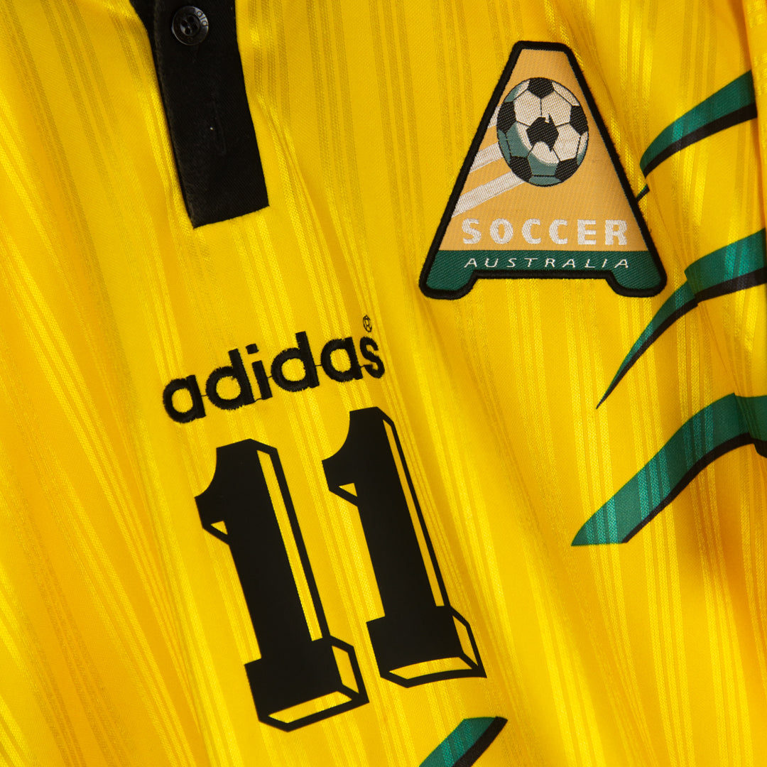 1996-1997 Australia Adidas Home Shirt #11 Harry Kewell