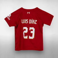 2022-2023 Liverpool Nike Infrant Shirt #23 Luis Diaz