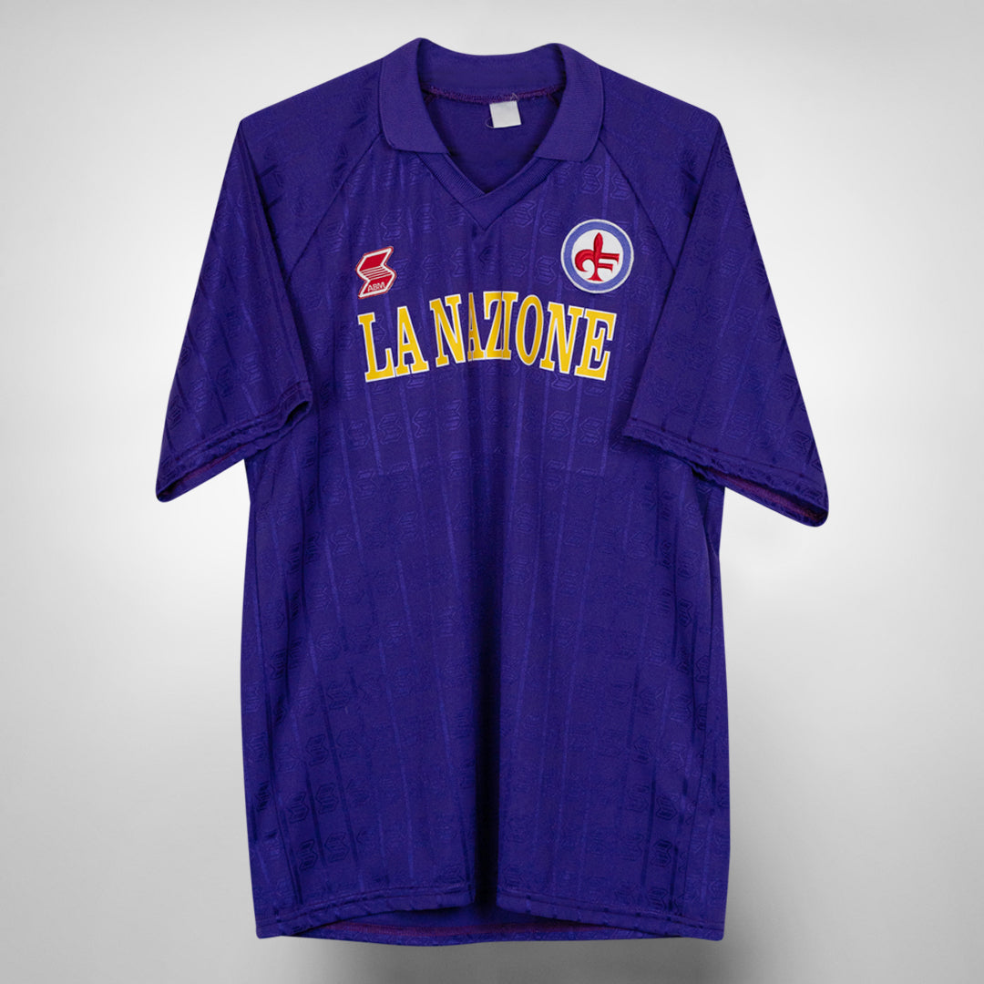 1989-1990 Fiorentina ABM Home Shirt #10 Roberto Baggio