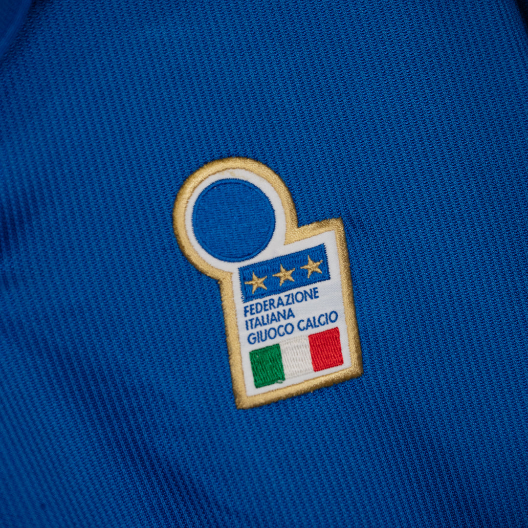 1998 Italy Nike Long Sleeve Player Spec Home Shirt #18 Roberto Baggio