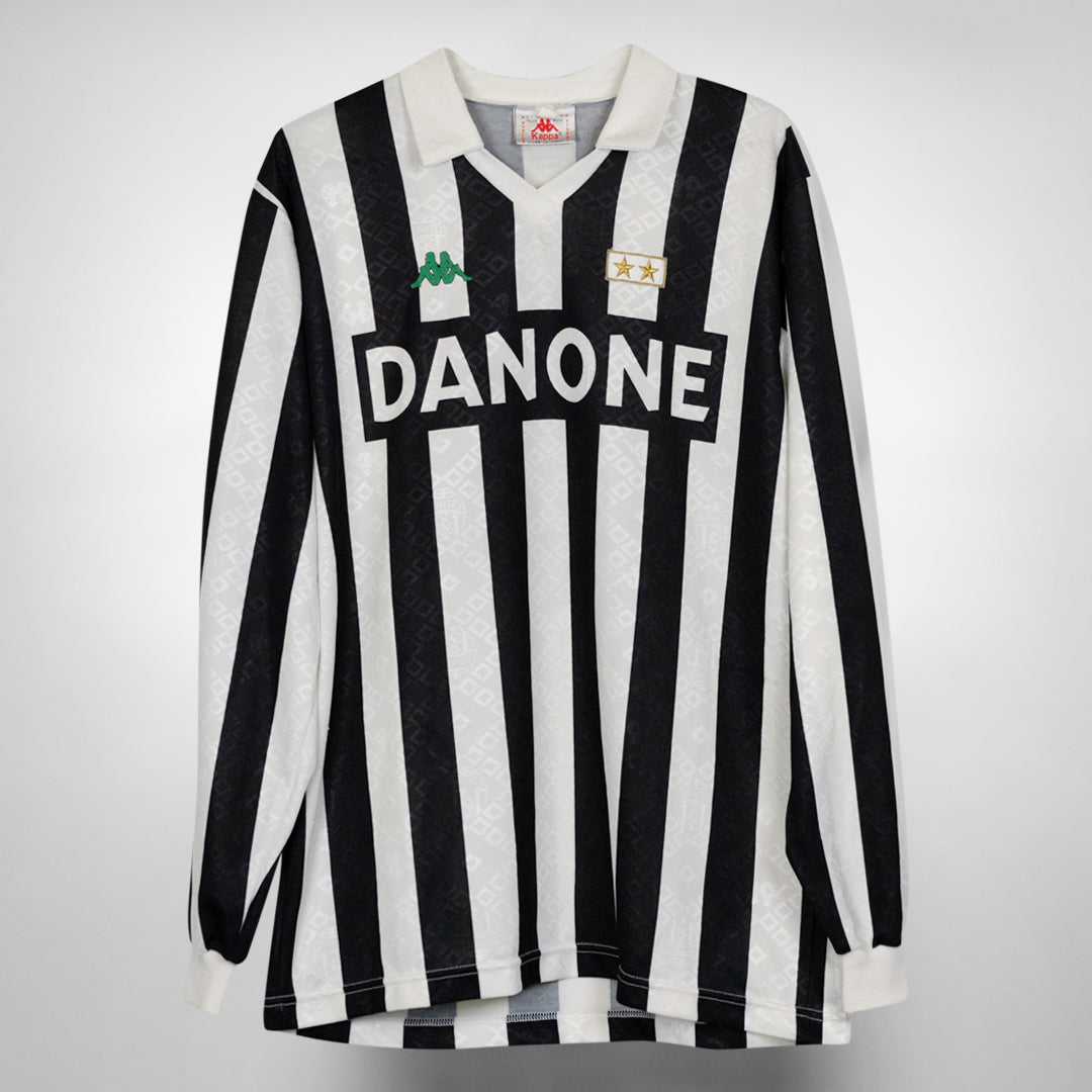 1992-1994 Juventus Kappa Long Sleeve Home Shirt #10 Roberto Baggio
