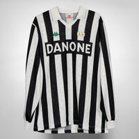 1992-1994 Juventus Kappa Long Sleeve Home Shirt #10 Roberto Baggio