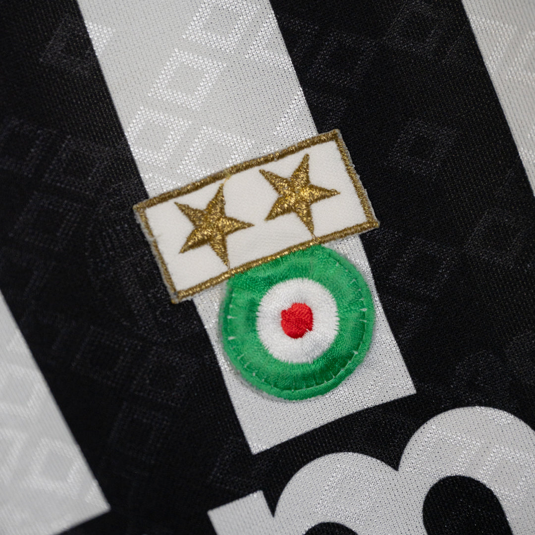 1990-1991 Juventus Kappa Long Sleeve Home Shirt #10 Roberto Baggio