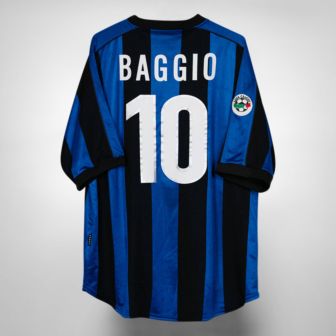 1999-2000 Inter Milan Nike Home Shirt #10 Roberto Baggio