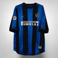 1999-2000 Inter Milan Nike Home Shirt #10 Roberto Baggio