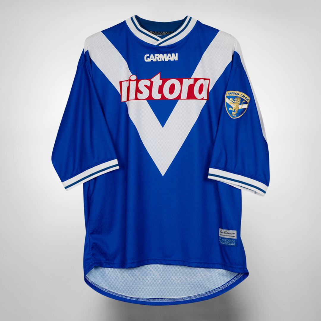 2000-2001 Brescia Garman Home Shirt #10 Roberto Baggio